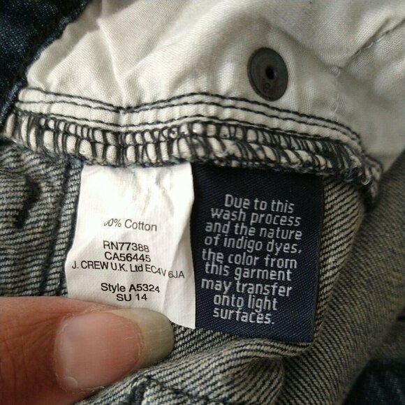 J Crew Frayed Cut Off Denim Jean Shorts Size 4 - Picture 6 of 7